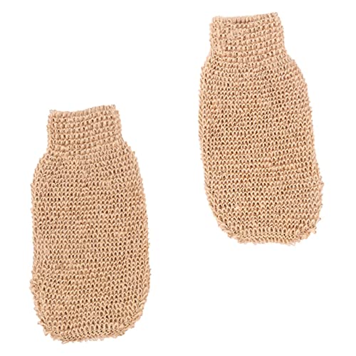OSOLADY 2Stücke Ramie Jute Badekörperpeeling Handschuhe Umweltfreundlicher Tothautentferner für Sanfte Geeignet für Männer und Langlebig und Maschinenwaschbar OSOLADY 2Stücke Ramie Jute Badekörperpeeling Handschuhe Umweltfreundlicher Tothautentferner für Sanfte Geeignet für Männer und Langlebig und Maschinenwaschbar von OSOLADY