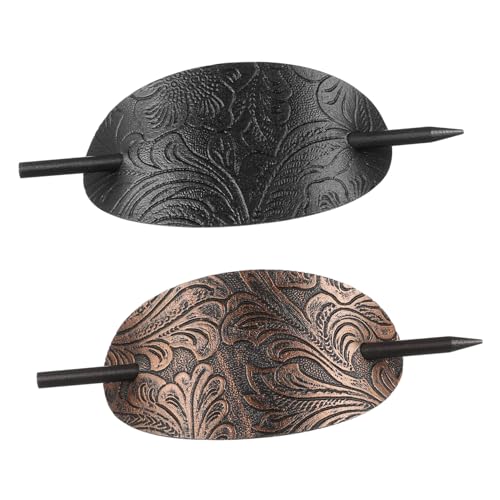 OSOLADY 2Stücke Retro Haarstäbchen für Damen Haarclips für Brötchen Dutt und Pferdeschwanzfrisuren für Langes und Lockiges Haar Antik von OSOLADY