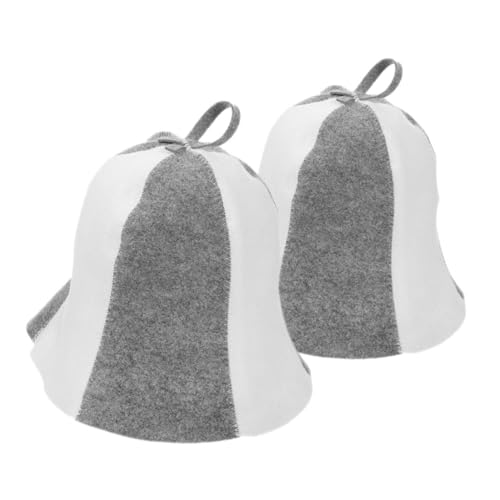 OSOLADY 2Stücke Sauna Filzhut für Damen und Herren Weicher Komfortabler Hut aus Filz für Sauna Bad und Dampfbad Stilvolles Design Schützt das Haar Vielseitig OSOLADY 2Stücke Sauna Filzhut für Damen und Herren Weicher Komfortabler Hut aus Filz für Sauna Bad und Dampfbad Stilvolles Design Schützt das Haar Vielseitig von OSOLADY