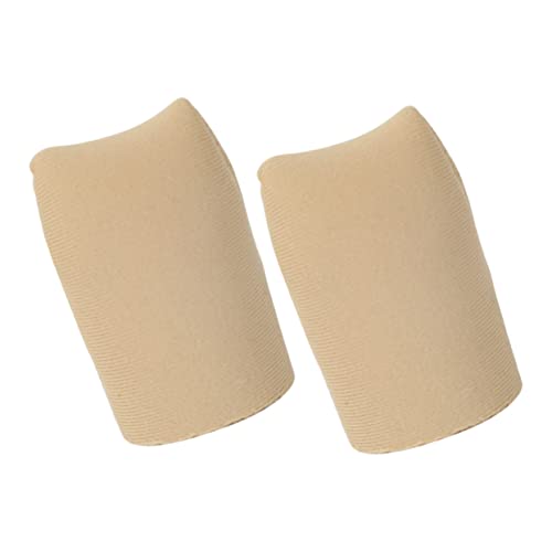 OSOLADY 2Stücke Silikon Zehenschutzkappen Atmungsaktive Zehenabdeckung für Damen Druck und Reibungsschutz für Sandalen und Eingewachsene Zehennägel Hautfarbe von OSOLADY