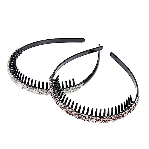 OSOLADY 2Stücke Stirnband Mit Gezahntem Design Für Damen Eleganter Party Kopfschmuck Haarschonend Für Freizeit Und Festlichkeiten OSOLADY 2Stücke Stirnband Mit Gezahntem Design Für Damen Eleganter Party Kopfschmuck Haarschonend Für Freizeit Und Festlichkeiten von OSOLADY