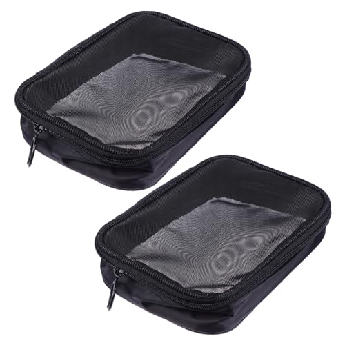 OSOLADY 2stücke Tragbare Toilettentasche Multifunktionale Kosmetiktasche Für Reisen Und Alltag Durchsichtige Make-up-organisator Mit Reißverschluss Leichte Aufbewahrungstasche Für Damen von OSOLADY