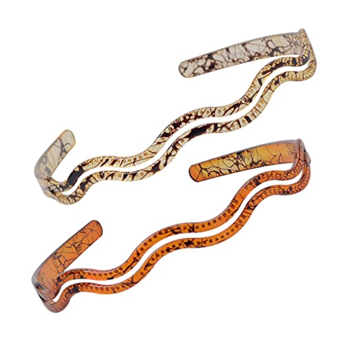OSOLADY 2Stücke U Förmige Haarbänder aus Harz Wellenförmige Zahnstirnbänder für Damen Flexibles Langlebiges Haarschmuck Accessoire Tief für Täglichen OSOLADY 2Stücke U Förmige Haarbänder aus Harz Wellenförmige Zahnstirnbänder für Damen Flexibles Langlebiges Haarschmuck Accessoire Tief für Täglichen von OSOLADY