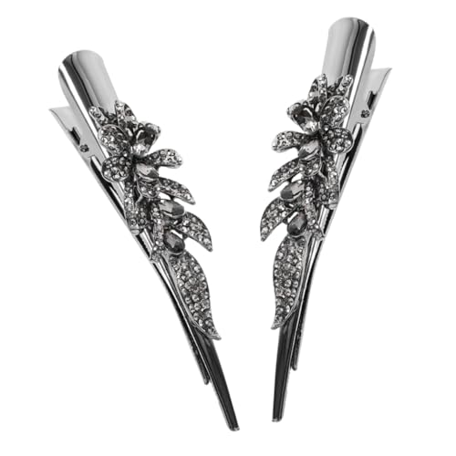 OSOLADY 2 Stück Strass Haarspangen für Damen Glitzernde Haarklammern aus Metall Rutschfeste Krokodilklemmen Haarschmuck für Besondere Anlässe Funkelnde Haaraccessoires OSOLADY 2 Stück Strass Haarspangen für Damen Glitzernde Haarklammern aus Metall Rutschfeste Krokodilklemmen Haarschmuck für Besondere Anlässe Funkelnde Haaraccessoires von OSOLADY