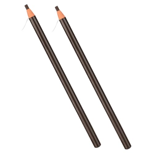 OSOLADY 2stücke Wasserfester Augenbrauenstift Präzisions-augenbrauenstift Mit Abziehfunktion Wischfester Augenbrauenpinselstift Für Langanhaltendes Augenbrauen-make-up von OSOLADY