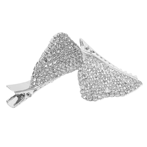 OSOLADY 1paar Katzenohren Haarklammern Mit Strass Süße Cat Ear Haarspangen Für Damen Und Mädchen Modische Haaraccessoires Für Partys Und Cosplay von OSOLADY