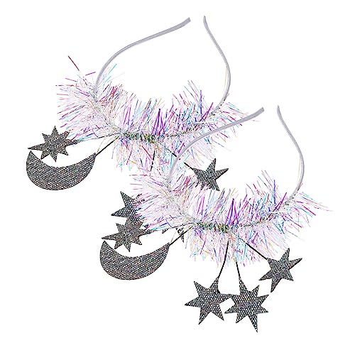 OSOLADY 2stücke Herzförmige Glitzer Stirnbänder Für Valentinstag Dekorative Haarreifen Für Partys Festivals Und Kostüme Für Kreative Fotos Und Festliche Anlässe von OSOLADY