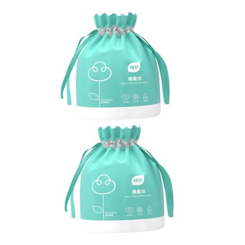 OSOLADY 2rollen Baumwollgesichtstücher Einweg Für Frauen Reinigungstücher Kosmetiktücher Trocken Und Nass Verwendbar Make-up-entfernungstücher von OSOLADY