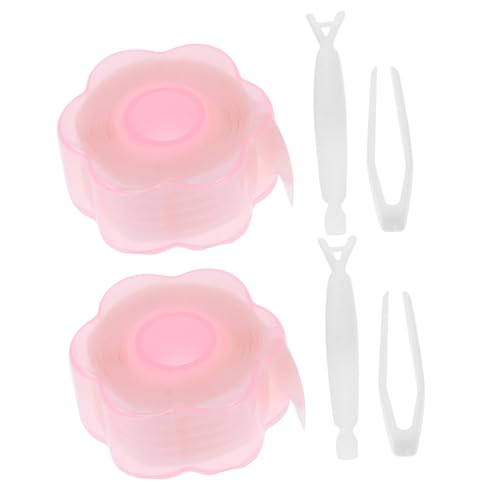 OSOLADY 2sätze Doppeltes Augenlidband Mit Gabel-pinzette Spurlose Augenlidaufkleber Make-up-zubehör Für Frauen Hoher Unsichtbarkeit von OSOLADY