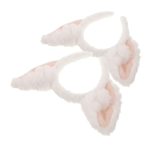 OSOLADY 2stücke Fuchs Ohren Haarreif Für Cosplay Halloween Und Partys Niedliches Flauschiges Accessoire Für Erwachsene Und Junge Mädchen Weich Und Bequem Für Verkleidungen von OSOLADY