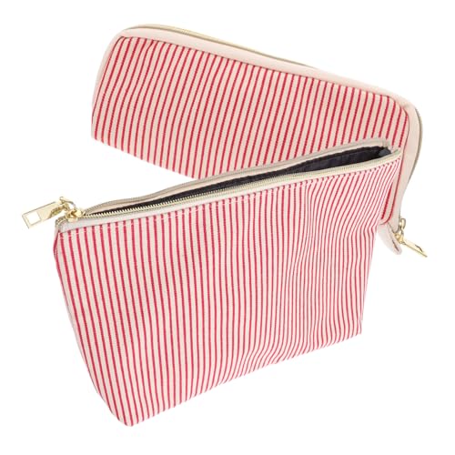 OSOLADY Reiseset Kosmetik 2st -Aufbewahrungstasche Schminktäschchen Mit Reißverschluss Make-up-geldbörse Make-up- Make-up- Mit Reißverschluss Polyester Rot Handliche OSOLADY Reiseset Kosmetik 2st -Aufbewahrungstasche Schminktäschchen Mit Reißverschluss Make-up-geldbörse Make-up- Make-up- Mit Reißverschluss Polyester Rot Handliche von OSOLADY