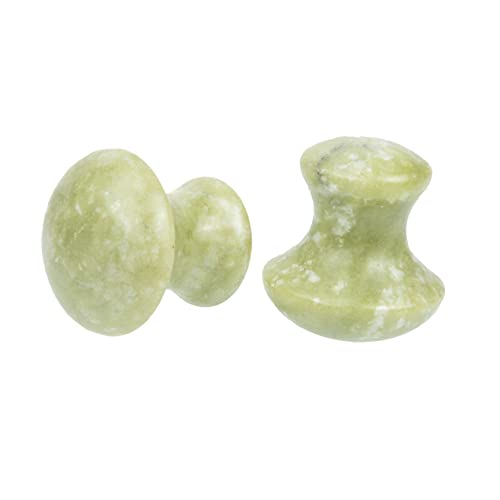OSOLADY 2stücke Gesicht Massagegerät Jade Roller Für Gesicht Guasha Therapy Massager Gua Sha Massage Tool Guasha-schabmassagegerät Für Frauen Und Körperpflege von OSOLADY