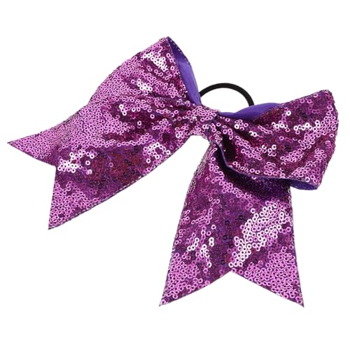 OSOLADY 2stücke Haargummis Mit Oversized Schleifen Für Mädchen Elastische Haarbänder Mit Sequin-design Für Pferdeschwanz Und Als Für Geburtstage Und Feiertage von OSOLADY