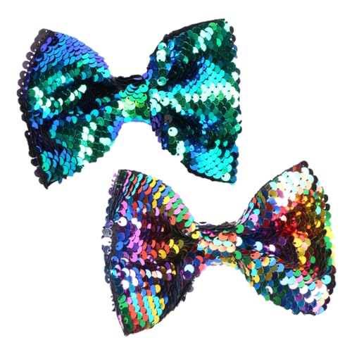 OSOLADY 2stücke Haarspangen Mit Schleife Und Pailletten Für Mädchen Haarnadel-clips Aus Paillettenmaterial Passend Für Dünnes Und Dickes Haar Party Und Alltagshaarschmuck von OSOLADY