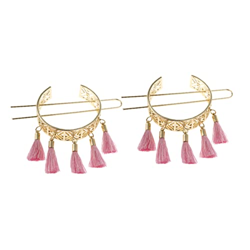OSOLADY 2stücke Hohl Quaste Haarnadel Haarknotenstab Frauen Haargabel Retro Haarstäbchen Bun Haarhalter von OSOLADY