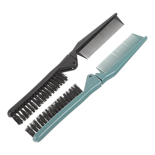 OSOLADY 2stücke Klappkamm Tragbarer Faltkamm Für Frisuren Haarstyling Strukturierte Massagekämme Für Unterwegs Für Männer Und Frauen Komfortabel Und Hautfreundlich von OSOLADY