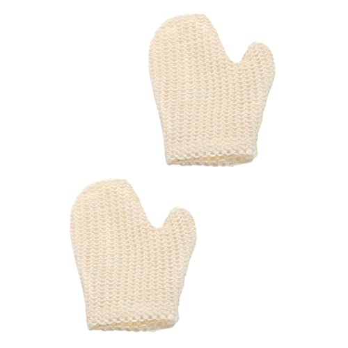 OSOLADY 2stücke Peeling Badehandschuhe Aus Sisal Für Dusche Badetücher Zur Tiefenreinigung Und Massage Für Hautpflege Zu Hause Einfach Zu Verstauen von OSOLADY