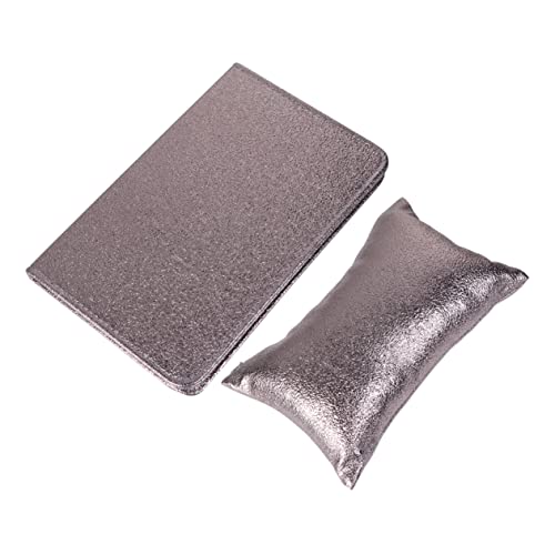 OSOLADY 2stücke Pu Leder Nagel Hand Rest Pad Und Kissen Faltbares Armauflagen-pillow Für Maniküre Komfortable Handunterstützung Für Nagelsalons Silber OSOLADY 2stücke Pu Leder Nagel Hand Rest Pad Und Kissen Faltbares Armauflagen-pillow Für Maniküre Komfortable Handunterstützung Für Nagelsalons Silber von OSOLADY