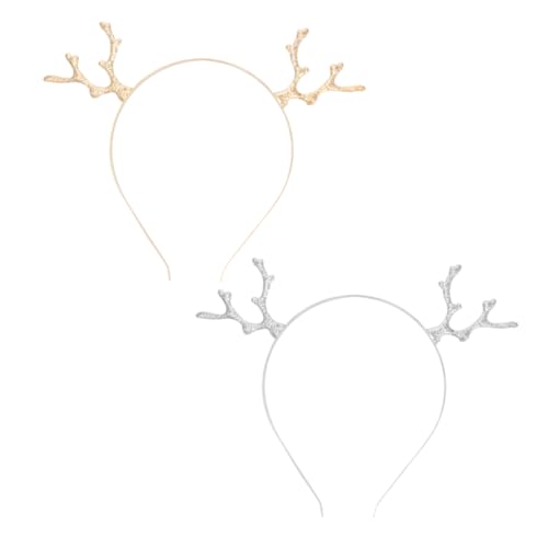 OSOLADY 2stücke Rentier Geweih Haarreif Weihnachten Haarband Kopfstück Fawn Horn Haarschmuck Stirnband Weihnachts OSOLADY 2stücke Rentier Geweih Haarreif Weihnachten Haarband Kopfstück Fawn Horn Haarschmuck Stirnband Weihnachts von OSOLADY