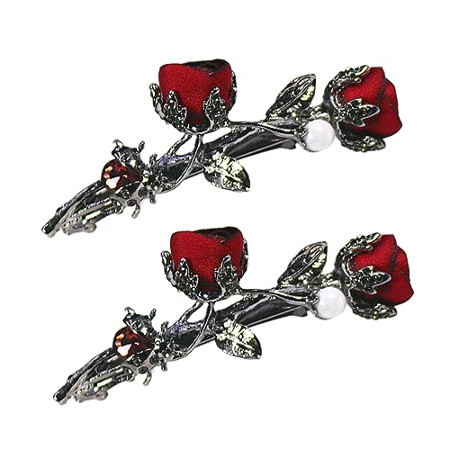 OSOLADY 2stücke Rosen Haarklammern Mit Strass Vintage Haarschmuck Für Damen Elegante Haaraccessoires Für Hochzeiten Und Partys Für Verschiedene Haarlängen Und Typen OSOLADY 2stücke Rosen Haarklammern Mit Strass Vintage Haarschmuck Für Damen Elegante Haaraccessoires Für Hochzeiten Und Partys Für Verschiedene Haarlängen Und Typen von OSOLADY