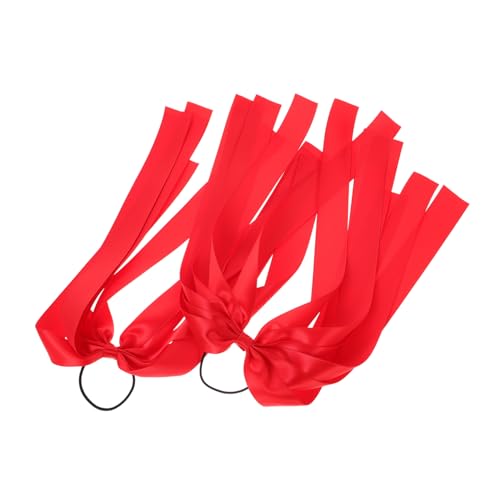 OSOLADY 2stücke Satin-ripsband Haargummis Mit Süßem Schleifen-design Für Pferdeschwanz Vielseitige Haaraccessoires Rot Für Mädchen Und Frauen Für Elegante Frisuren OSOLADY 2stücke Satin-ripsband Haargummis Mit Süßem Schleifen-design Für Pferdeschwanz Vielseitige Haaraccessoires Rot Für Mädchen Und Frauen Für Elegante Frisuren von OSOLADY