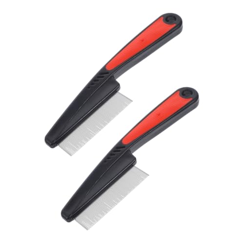 OSOLADY 2stücke Schuppenkamm Feinzahnkamm Schuppenbürste Haarkamm Aus Edelstahl Für Damen Herren Und Haustiere Zum Kämmen Und Schuppenentfernung von OSOLADY