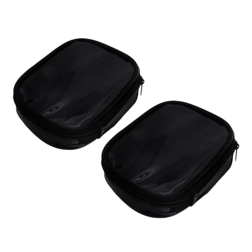 OSOLADY 2stücke Transparente Kosmetiktasche Kleine Reisetasche Mit Reißverschluss Make-up-Tasche Aus Klarem Material Organizer Für Handtasche Praktische Kosmetiktasche von OSOLADY