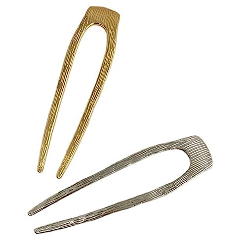 OSOLADY 2stücke U-förmige Französische Haarnadeln Metall Haarstäbe Haarnadeln Für Frauen Brötchen Haar Halter Haarspange OSOLADY 2stücke U-förmige Französische Haarnadeln Metall Haarstäbe Haarnadeln Für Frauen Brötchen Haar Halter Haarspange von OSOLADY