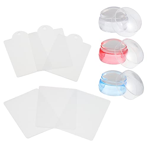 OSOLADY 3 Sätze Silikon Nagelkunst Stempel Nagel Stamping Kopf Nail Art Stamping Platten OSOLADY 3 Sätze Silikon Nagelkunst Stempel Nagel Stamping Kopf Nail Art Stamping Platten von OSOLADY