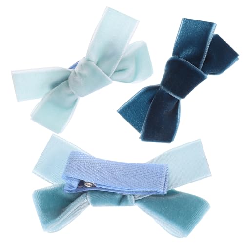 OSOLADY 3 Stück Kleine Haarspangen Mädchen Süße Haarschleifen Clips Haarschmuck für Kinder Rutschfeste Haarspangen Haaraccessoires für Partys und Alltag von OSOLADY