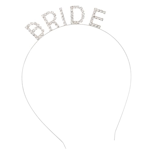OSOLADY 3stücke Bride Haarschmuck Für Hochzeiten Haarband Für Braut Und Trauzeugin Elegantes Accessoire Für Junggesellenabschied Und Hochzeitsfeiern Vielseitig Kombinierbar Für Jeden von OSOLADY
