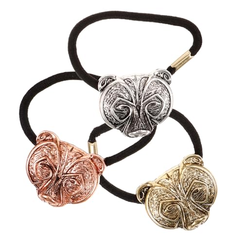 OSOLADY 3 Stück Bärenkopf Tiara Haarkämme Für Frauen Haargummis Haarnadel Festival Haar Accessoires Transparente Haargummis Haarnadeln Haarspange Haarklammern Haarnetz von OSOLADY