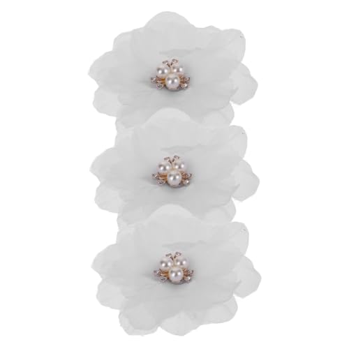 OSOLADY 3 Stück Haarnadel Hochzeit Blume Haarspange Clip Groß Zubehör Stift Chiffonblume Haarschmuck Haar Mädchen Haarspange Blumenspange Haarklammer Weiß Stoff OSOLADY 3 Stück Haarnadel Hochzeit Blume Haarspange Clip Groß Zubehör Stift Chiffonblume Haarschmuck Haar Mädchen Haarspange Blumenspange Haarklammer Weiß Stoff von OSOLADY