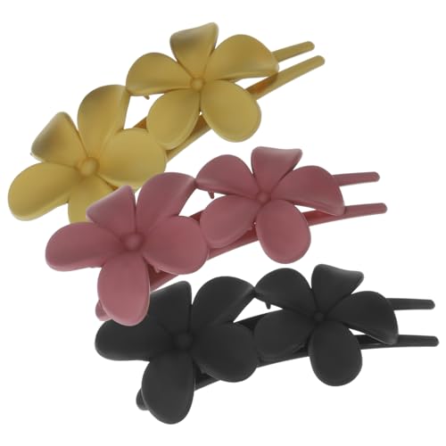 OSOLADY 3stücke Teiliges Blüten-haarklammern Für Damen Rutschfeste Haarspangen Mit Alligator-clips Für Voluminöse Frisuren Stilvolle Haaraccessoires Für Jeden Anlass von OSOLADY
