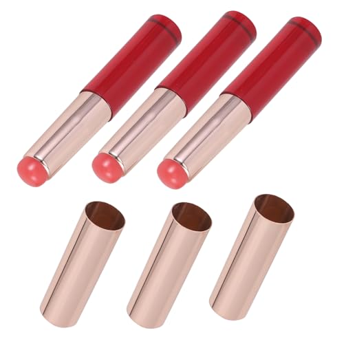 OSOLADY 3 Stück Lippenpinsel Tragbare Make Up für Lippenstift Rundkopf Concealer Hautfreundlicher Lippenapplikator für Damen für Reisen von OSOLADY