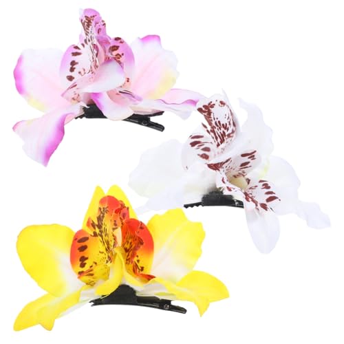 OSOLADY 3stücke Blumen-haarclips Für Mädchen Große Niedliche Haarspangen Und Hellviolett Für Halbe Hochsteckfrisuren Und Ponytails Vielseitiges Haarzubehör Für Teens von OSOLADY