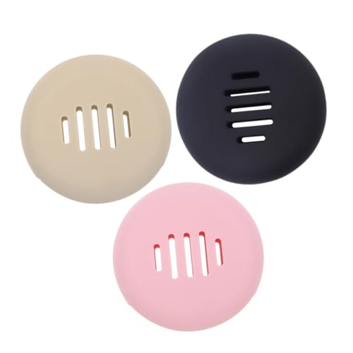 OSOLADY 3 Stück Teiliges Silikon Makeup Aufbewahrungset Praktische Organizer für Puderquasten Ästhetische Essentials für Kosmetik und Schönheitspflege von OSOLADY