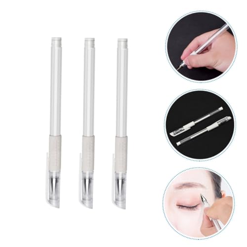 OSOLADY 3 Stück Wasserfester Microblading Augenbrauenstift Ölbasierter Salon Mapping Pen für Präzise Positionsmarkierung Langlebig Schnell Trocknend für Permanent Make Up und von OSOLADY