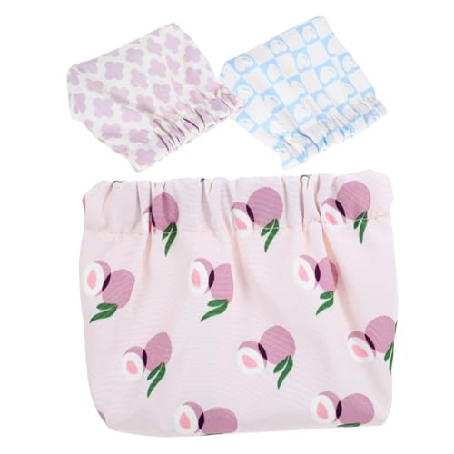 OSOLADY 3stücke Teiliges Kosmetikset Für Damen Tragbare Make-up-Taschen Mit Stilvollem Druck Zur Aufbewahrung Von Lippenstiften Münzen Und Kleinen Accessoires Für Unterwegs von OSOLADY