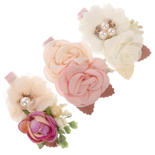 OSOLADY 3 Stück künstliche kopf blume haarspange Mini-Haarspangen Mädchen Haarzubehör kleine Blumenhaarspange Dekoration Haarspangen Haarschmuck für Damen Stoff OSOLADY 3 Stück künstliche kopf blume haarspange Mini-Haarspangen Mädchen Haarzubehör kleine Blumenhaarspange Dekoration Haarspangen Haarschmuck für Damen Stoff von OSOLADY