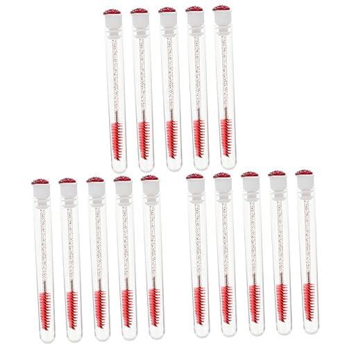 OSOLADY 30 Stk Diamant Mascara-Bürste Klare Mascara für Wimpernvolumen wimperntusche Eye-Liner-Rohr Wimpernkamm kosmetikpinsel makeup brushes Wimpernschlauch Wimpern- Plastik rot von OSOLADY