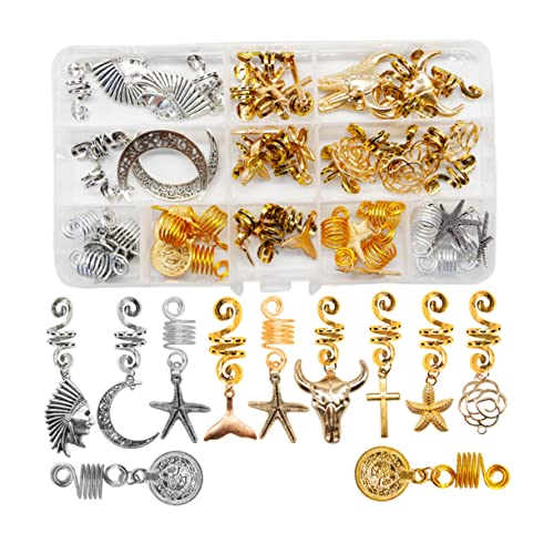 OSOLADY 33Stücke Teiliges Dreadlock Haarschmuck Kristalldraht Umwickelte Zöpfe Haarzubehör für Kreative Frisuren für Partys Tänze und Straßenfotografie aus Robustem von OSOLADY