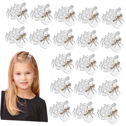 OSOLADY 36Stücke Mini Haarklammern Perlen Haarschmuck für und Mädchen Transparente Kleine Greifer Clips Pflegeleichte Haarspangen für Kreative Frisuren von OSOLADY