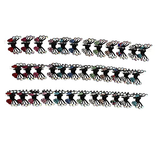 OSOLADY 36stücke Kleine Haarspangen Kristall Haarklammern Für Mädchen Frauen Praktische Haaraccessoires Für Elegantes Styling Stabil Langlebig Aus Abs-material von OSOLADY