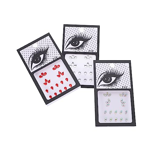 OSOLADY 3Sätze Gesicht Edelsteine Selbstklebende Augenaufkleber Juwelen Für Make Up Dekorative Strasssteine Für Festivals Und Partys Exquisite Gesicht Schmuck Aufkleber OSOLADY 3Sätze Gesicht Edelsteine Selbstklebende Augenaufkleber Juwelen Für Make Up Dekorative Strasssteine Für Festivals Und Partys Exquisite Gesicht Schmuck Aufkleber von OSOLADY