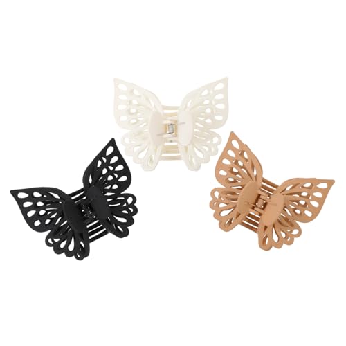 OSOLADY 3Stücke Große Haarklammern für Damen Langlebige Schmetterlings Haarspangen für Dickes und Dünnes Haar für Hochzeiten Geburtstage und Alltag von OSOLADY