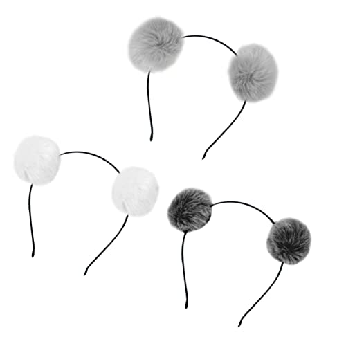 OSOLADY 3Stücke Haarreifen mit Bommel und Dunkelgrau Niedliche Kopfbedeckung für Partys Cosplay und Besondere Anlässe OSOLADY 3Stücke Haarreifen mit Bommel und Dunkelgrau Niedliche Kopfbedeckung für Partys Cosplay und Besondere Anlässe von OSOLADY
