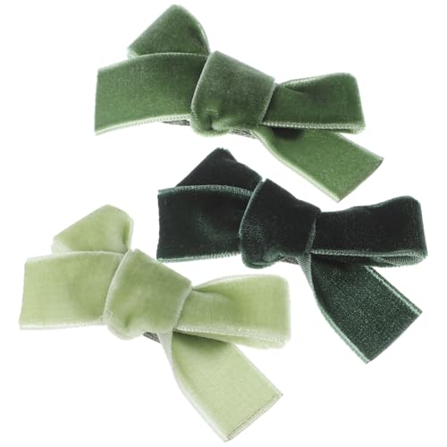 OSOLADY 3 Stück Haarspangen mit Schleife für Mädchen Niedliche Haarnadeln für Kinder Stabiler Vielseitig und Sicher für Verschiedene Outfits von OSOLADY