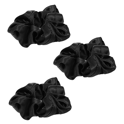 OSOLADY 3Stücke Seiden Haargummis für Damen Schwarze Elastische Haarbänder für Dutt und Alltagsfrisuren für Dünne und Dicke Haare OSOLADY 3Stücke Seiden Haargummis für Damen Schwarze Elastische Haarbänder für Dutt und Alltagsfrisuren für Dünne und Dicke Haare von OSOLADY