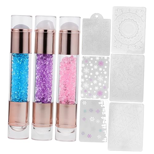 OSOLADY 3Stücke Silikon Nagelkunst Stempelwerkzeug Stempel Für Maniküre Und Nageldesign Doppelseitige Nagelstempel Schablonen Für Fingernägel OSOLADY 3Stücke Silikon Nagelkunst Stempelwerkzeug Stempel Für Maniküre Und Nageldesign Doppelseitige Nagelstempel Schablonen Für Fingernägel von OSOLADY